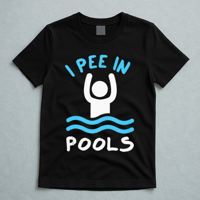 Swimmer Funny Swimming I Pee In Pools T-Shirt