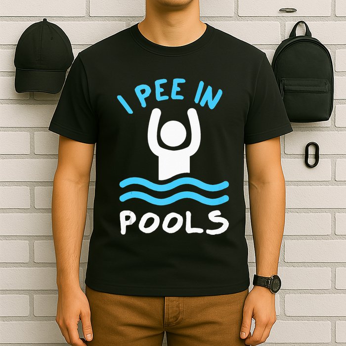 Swimmer Funny Swimming I Pee In Pools T-Shirt