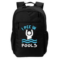 Swimmer Funny Swimming I Pee In Pools Backpack