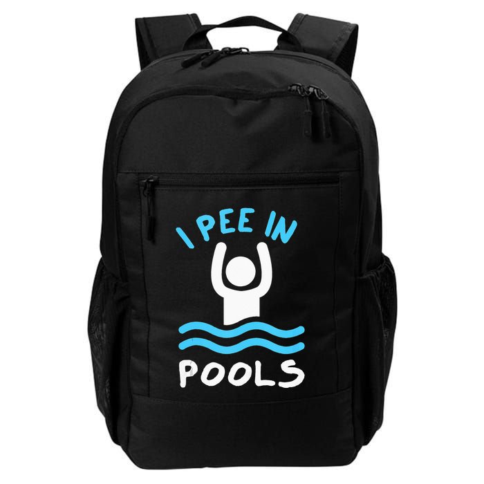 Swimmer Funny Swimming I Pee In Pools Backpack