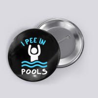 Swimmer Funny Swimming I Pee In Pools Button