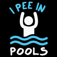 Swimmer Funny Swimming I Pee In Pools 7-Panel Snapback Hat