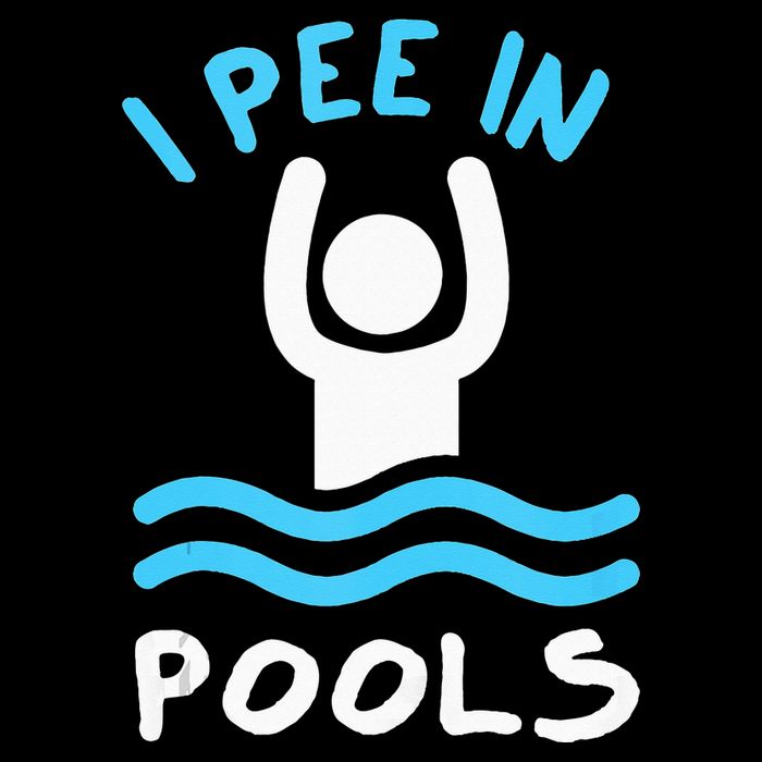 Swimmer Funny Swimming I Pee In Pools 7-Panel Snapback Hat
