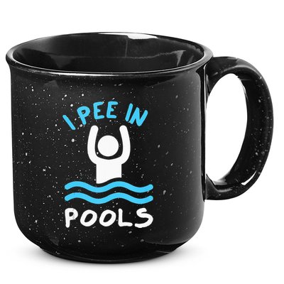 Swimmer Funny Swimming I Pee In Pools 15oz Campfire Ceramic Mug