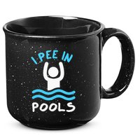 Swimmer Funny Swimming I Pee In Pools 15oz Campfire Ceramic Mug