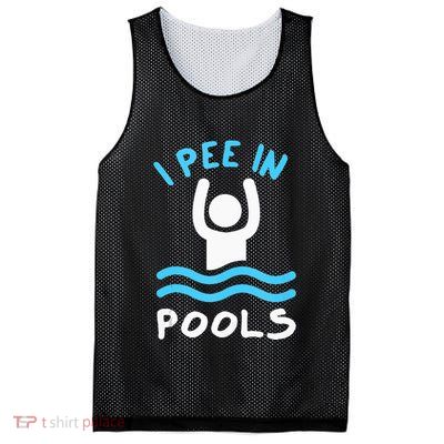 Swimmer Funny Swimming I Pee In Pools Mesh Reversible Basketball Jersey Tank
