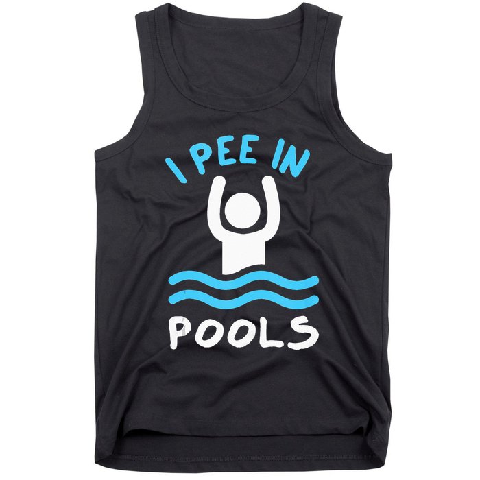 Swimmer Funny Swimming I Pee In Pools Tank Top