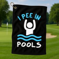 Swimmer Funny Swimming I Pee In Pools Golf Towel