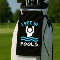 Swimmer Funny Swimming I Pee In Pools Golf Towel