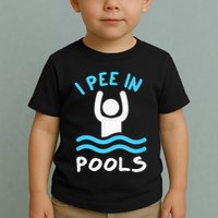 Swimmer Funny Swimming I Pee In Pools Toddler T-Shirt