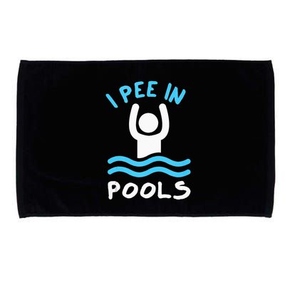 Swimmer Funny Swimming I Pee In Pools Microfiber Hand Towel