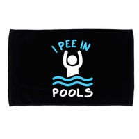 Swimmer Funny Swimming I Pee In Pools Microfiber Hand Towel