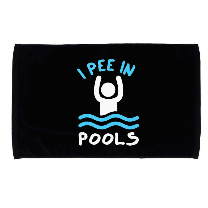 Swimmer Funny Swimming I Pee In Pools Microfiber Hand Towel