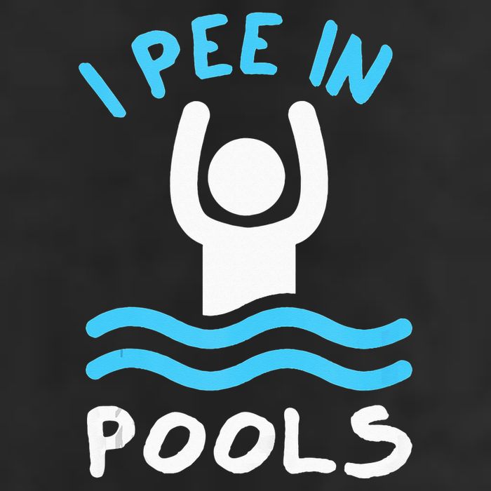 Swimmer Funny Swimming I Pee In Pools Microfiber Hand Towel