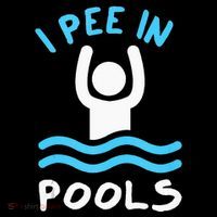 Swimmer Funny Swimming I Pee In Pools Crop Top