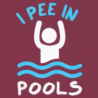 Swimmer Funny Swimming I Pee In Pools 16oz Travel Tumbler