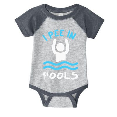 Swimmer Funny Swimming I Pee In Pools Infant Baby Jersey Bodysuit