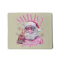 SantaS Favorite Swifty Merry Christmas Groovy Xmas Lights Mousepad