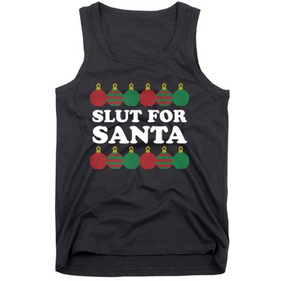 Slut For Santa Funny Christmas Tank Top