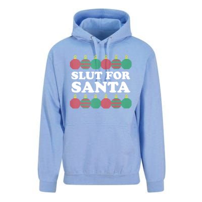 Slut For Santa Funny Christmas Unisex Surf Hoodie