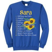 Sara Facts Sunflower Gift Sara First Name Gift Sweatshirt