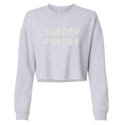 Sunday Funday Cropped Pullover Crew