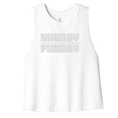 Sunday Funday Women's Racerback Cropped Tank