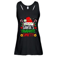 SantaS Favorite Swifty Merry Christmas Groovy Xmas Lights Ladies Essential Flowy Tank