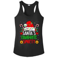 SantaS Favorite Swifty Merry Christmas Groovy Xmas Lights Ladies PosiCharge Competitor Racerback Tank