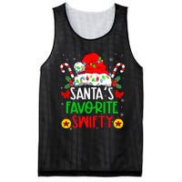 SantaS Favorite Swifty Merry Christmas Groovy Xmas Lights Mesh Reversible Basketball Jersey Tank