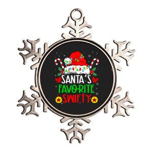 SantaS Favorite Swifty Merry Christmas Groovy Xmas Lights Metallic Star Ornament