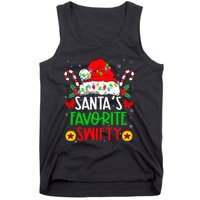 SantaS Favorite Swifty Merry Christmas Groovy Xmas Lights Tank Top