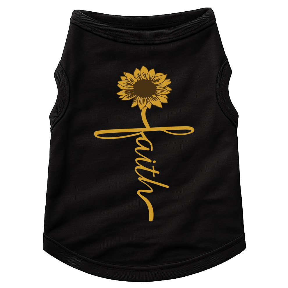 Sunflower Faith Doggie Tank