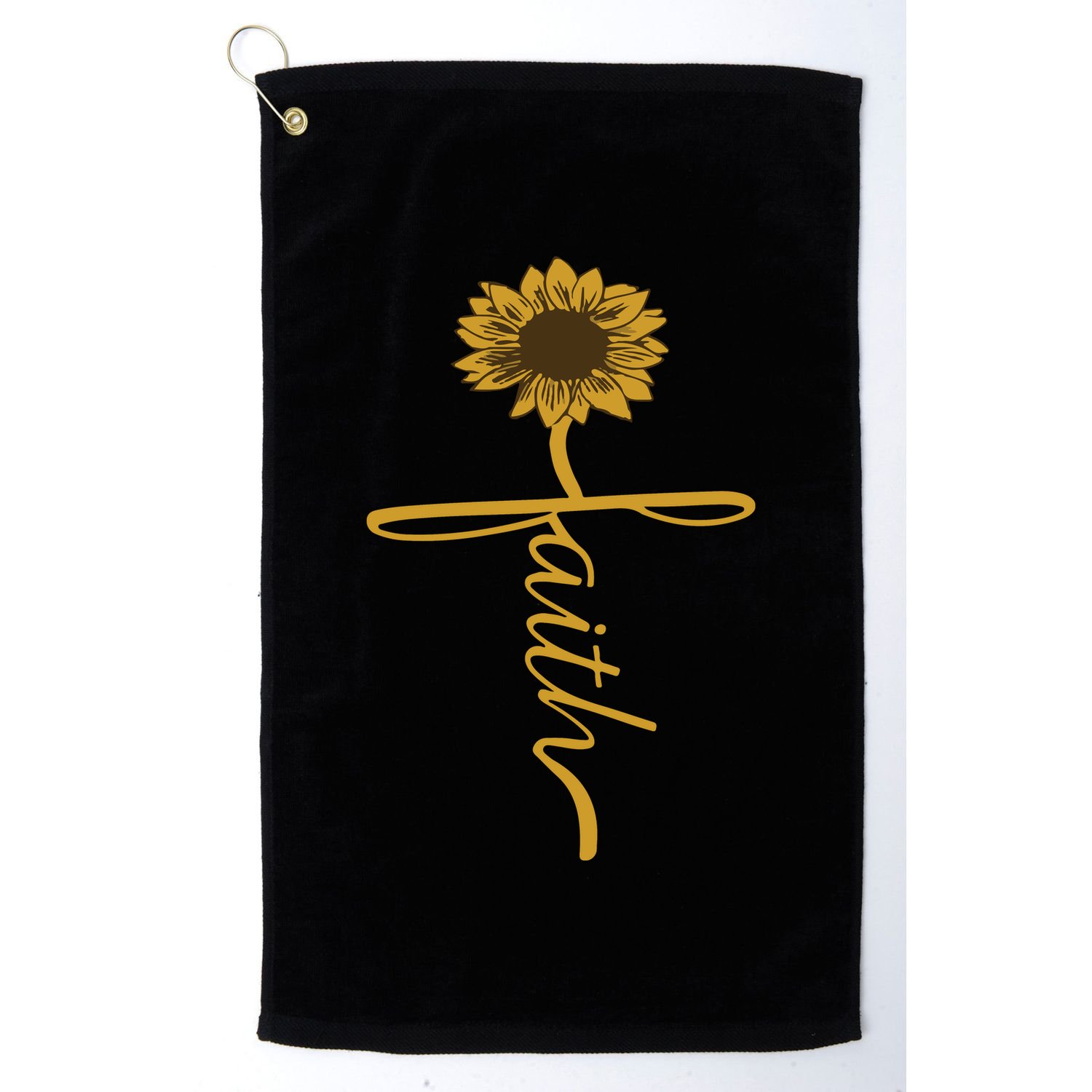 Sunflower Faith Golf Towel