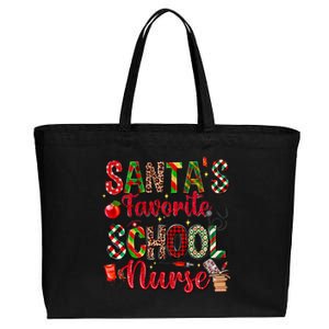 SantaS Favorite School Nurse Christmas Nursing Xmas Nurses Gift Cotton Canvas Jumbo Tote