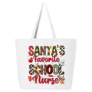 SantaS Favorite School Nurse Christmas Nursing Xmas Nurses Gift 25L Jumbo Tote