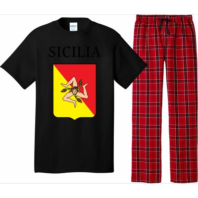 Sicilia Flag Sicily Palermo Italy Gift Pajama Set