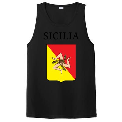 Sicilia Flag Sicily Palermo Italy Gift PosiCharge Competitor Tank