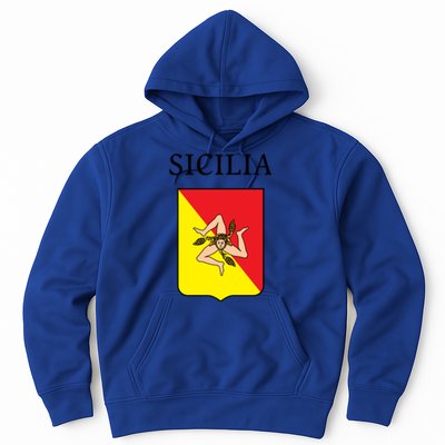 Sicilia Flag Sicily Palermo Italy Gift Hoodie