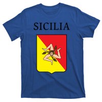 Sicilia Flag Sicily Palermo Italy Gift T-Shirt