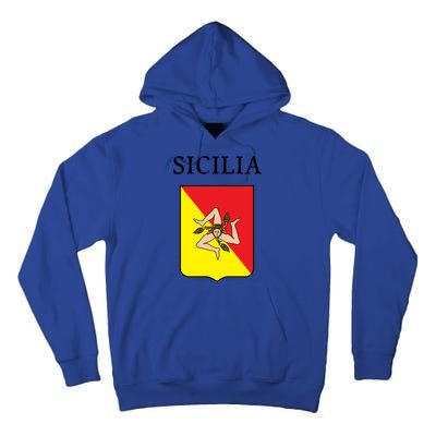 Sicilia Flag Sicily Palermo Italy Gift Tall Hoodie