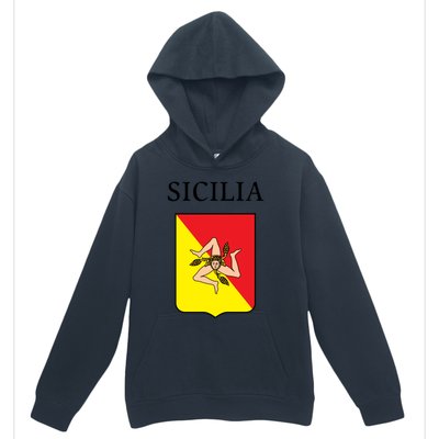 Sicilia Flag Sicily Palermo Italy Gift Urban Pullover Hoodie