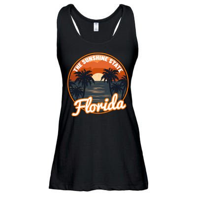 Surfing Florida Sunshine State Sunset Beach Gift Ladies Essential Flowy Tank