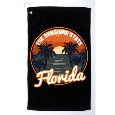 Surfing Florida Sunshine State Sunset Beach Gift Golf Towel