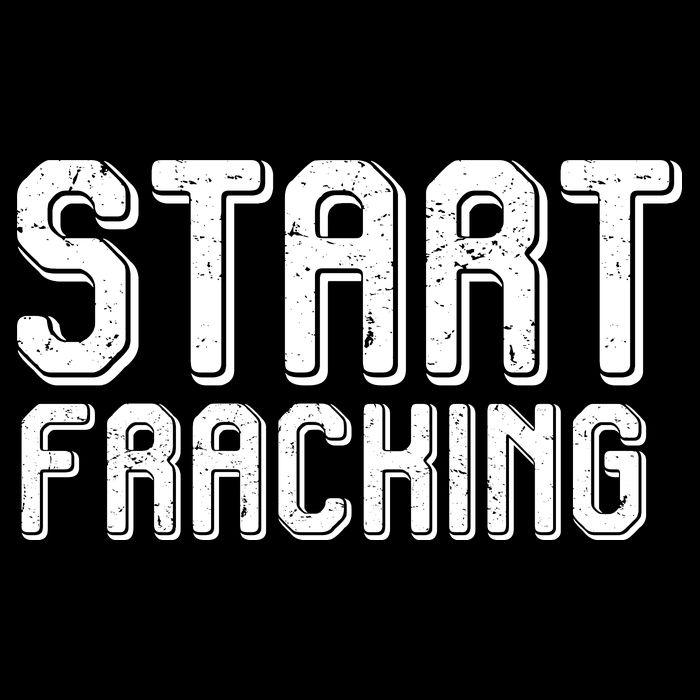 Start Fracking Drawstring Bag