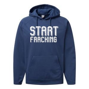 Start Fracking Performance Fleece Hoodie