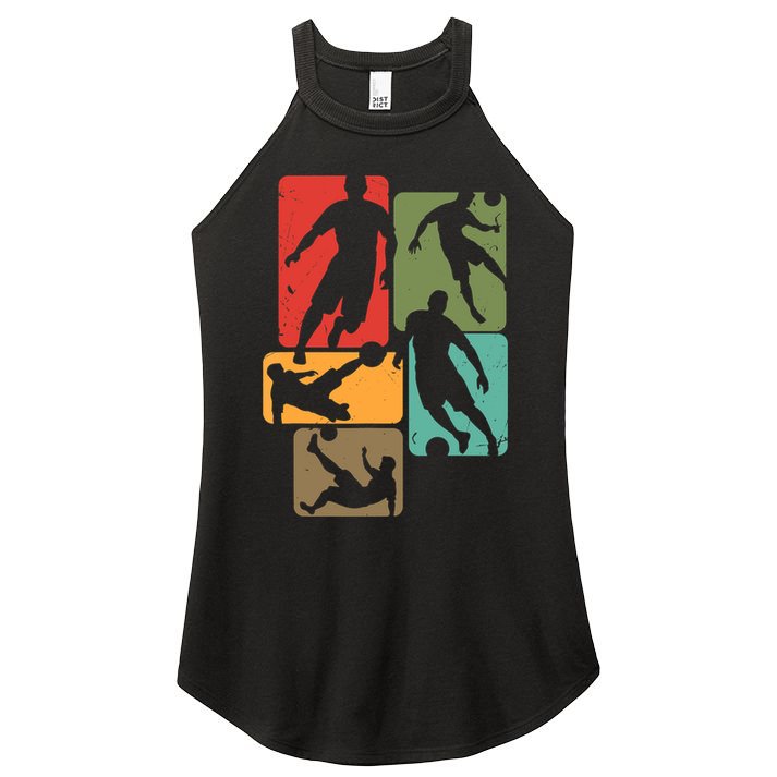Soccer For Soccer Player | Retro Boys Soccer Women's Perfect Tri Rocker Tank