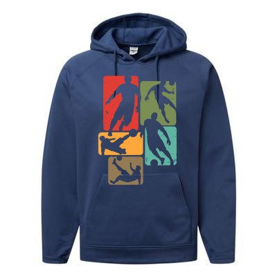 Soccer For Soccer Player | Retro Boys Soccer Performance Fleece Hoodie