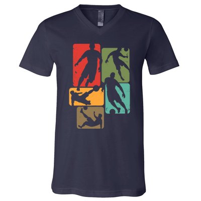 Soccer For Soccer Player | Retro Boys Soccer V-Neck T-Shirt