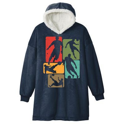 Soccer For Soccer Player | Retro Boys Soccer Hooded Wearable Blanket